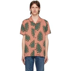 Nudie Jeans Arvid Leaf Apricot Button Down Shirt